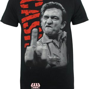 Johnny Cash Middle Finger T-shirt Cash’s The Middle Finger
