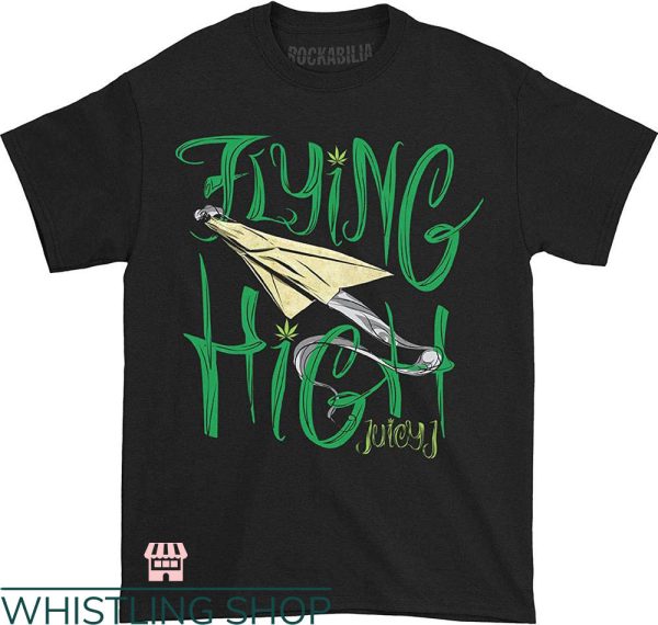 Juicy J T-shirt Juicy J Flying High Plane T-shirt