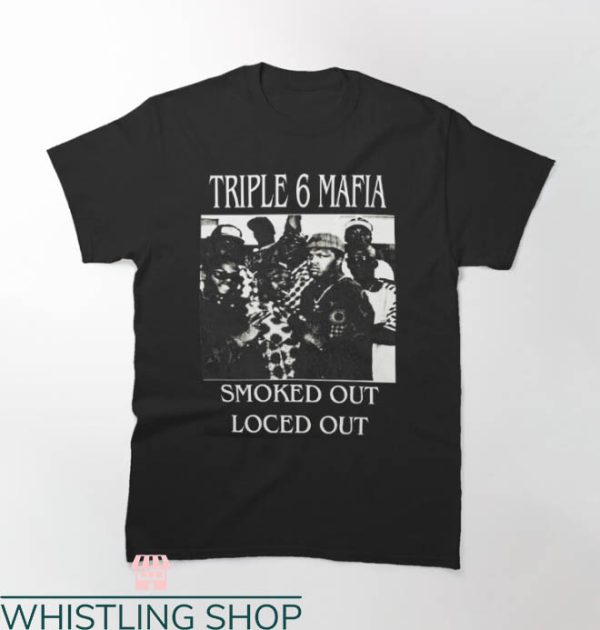 Juicy J T-shirt Juicy J Three 6 Mafia Smoked Out Loced Out