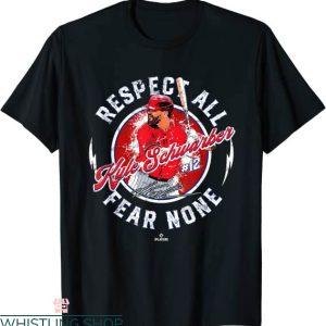 Kyle Schwarber T-Shirt Respect All Kyle Schwarber Fear None