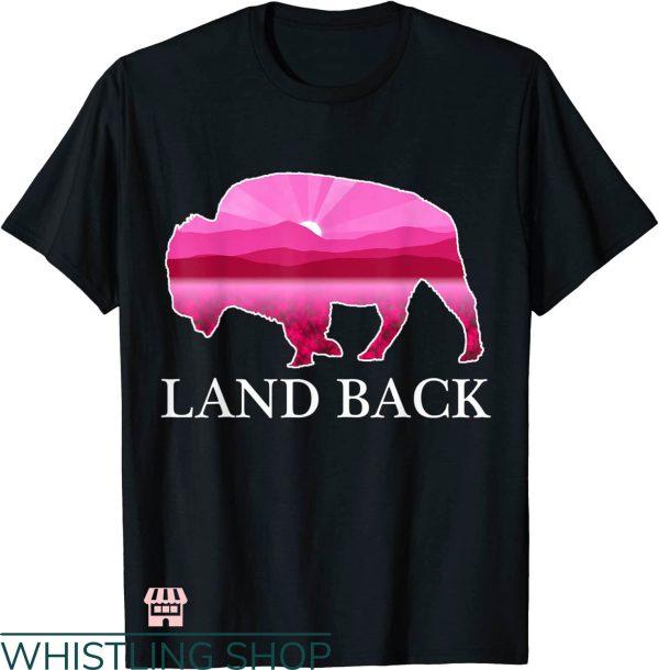 Land Back T-shirt Land Back Pinky Sunset T-shirt