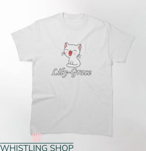 Lily Grace T-shirt Lily Grace Cute Cat T-shirt