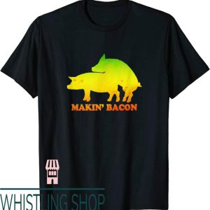 Makin Bacon T-Shirt Pig Reggae Rasta