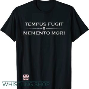 Memento Mori T Shirt Latin Saying Tempus Fugit