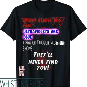 Murder Kroger T-Shirt Blood Stains Ultraviolets Find