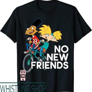 No New Friends T-Shirt Nickelodeon Hey Arnold