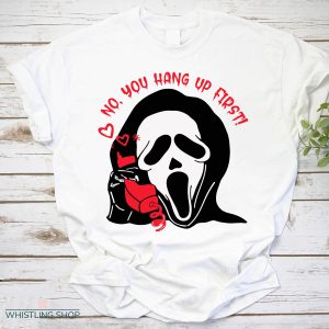 No You Hang Up Scream T Shirt Ghostface Horror Lover Shirt