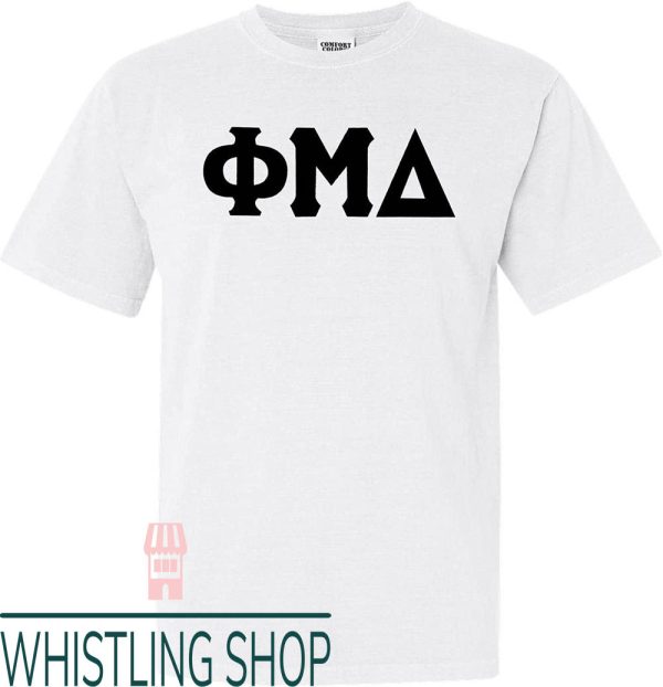 Phi Mu T-Shirt Delta Basic Letters Comfort Colors Fraternity