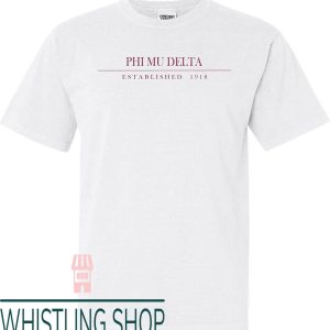 Phi Mu T-Shirt Fashioned Vintage Comfort Colors Fraternity