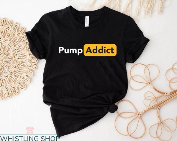Pump Cover T Shirt Pump Addict Gym Workout Top T Shirt