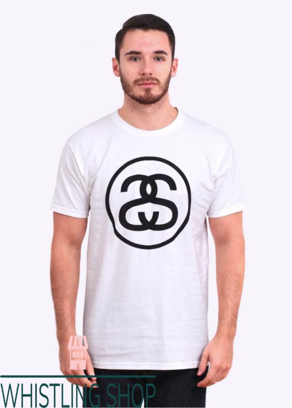 S&S T-Shirt S&S Black Circle Logo Center T-Shirt