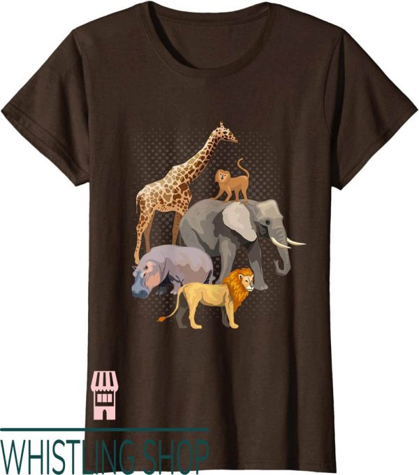 Safari Mix Dunks T-Shirt Squad Animals Funny Animal Lovers