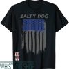 Sea Dogs T-Shirt Salty Blue and Grey American Flag