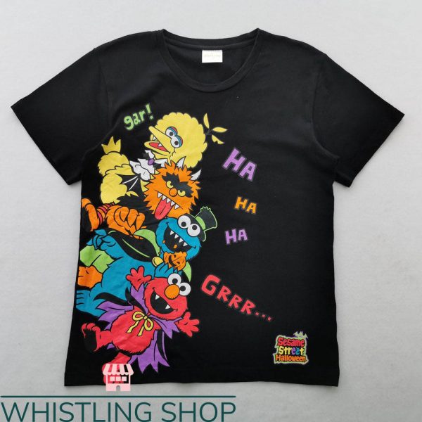 Sesame Street Birthday T-Shirt Fun Characters Happy Birthday