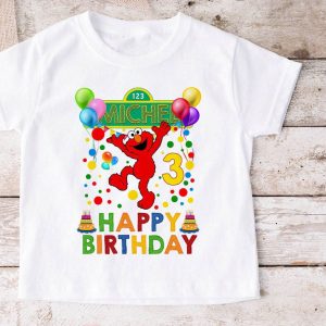 Sesame Street Birthday T-Shirt Happy Birthday 3rd Years Old