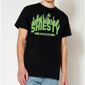Shiesty Season T-Shirt Green Fire Shiesty Season Graphic Tee