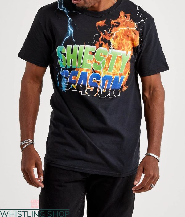 Shiesty Season T-Shirt Thunder And Fire Shiesty Season Shirt