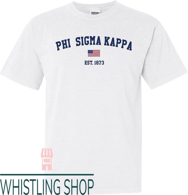 Sigma Kappa T-Shirt Phi Comfort Colors Sig USA Flag