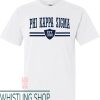 Sigma Kappa T-Shirt Phi Striped Shield Comfort Fraternity