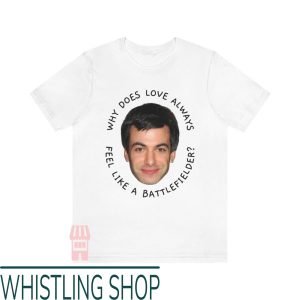 Smiling Face Nathan Fielder T-Shirt Why Does Love Always