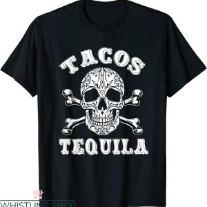 Tacos And Tequila T-Shirt Vintage Mexican Funny Quote Tee