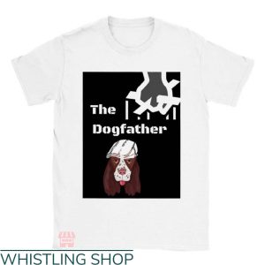 The Dogfather T-shirt Dog Wearing Beret Animation T-shirt