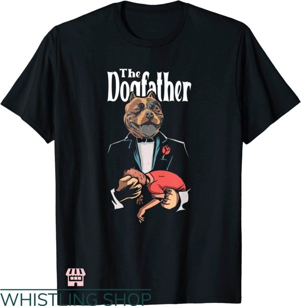 The Dogfather T-shirt The Mafia Pitbull Dogfather T-shirt