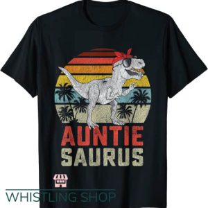Three Rex T Shirt Auntiesaurus  Dinosaur Auntie Saurus Family