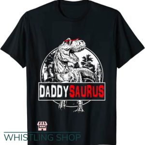 Three Rex T Shirt Dinosaur Funny DaddySaurus