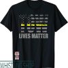 Tow Truck T-Shirt Lives Matter Thin Yellow Line Driver