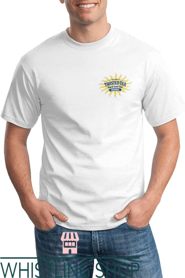 Twisted Tea T-shirts Small Yellow Sun Logo