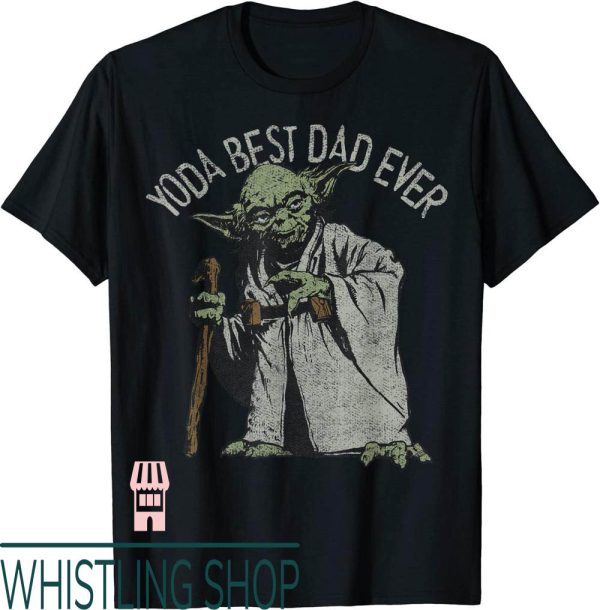 Worlds Greatest Dad T-Shirt Star Wars Yoda Best Ever Graphic