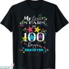 100 Days Brighter T-Shirt 100 Days Of School Teacher Cute