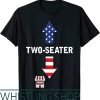 2 Seater T-Shirt Arrow 4th Of July American Flag