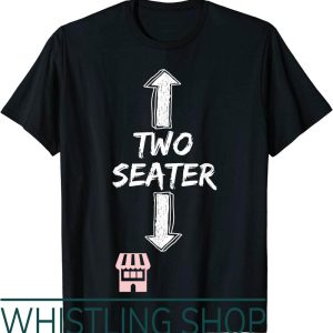2 Seater T-Shirt Funny Word Game Evening Friends