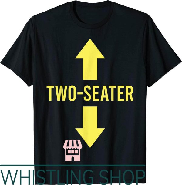 2 Seater T-Shirt Print Text