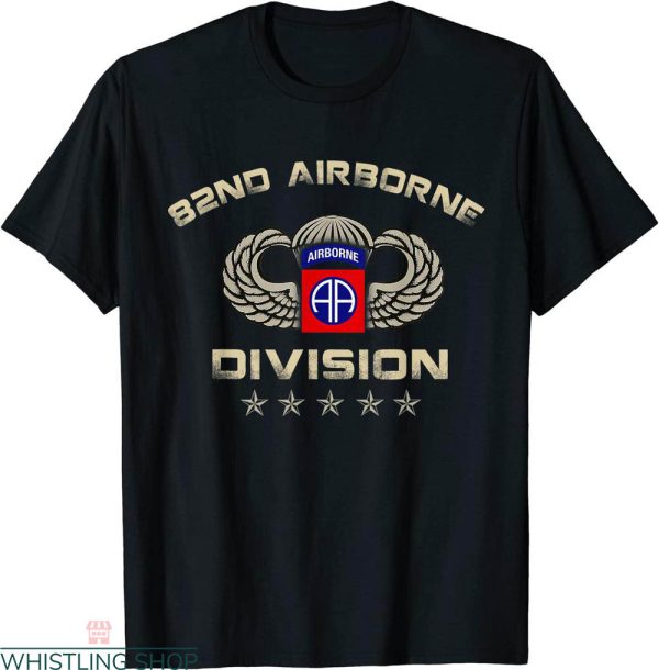 82nd Airborne T-shirt US Army Division Veteran Soldier Retro