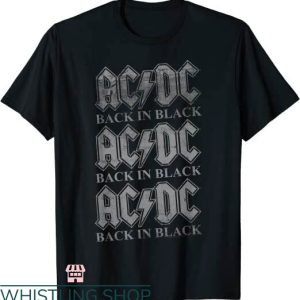 AC DC Concert T-shirt AC DC Fly Black In Black T-shirt