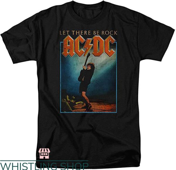 AC DC Concert T-shirt AC DC Let There Be Rock T-shirt