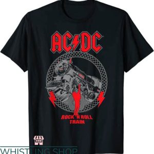 AC DC Concert T-shirt AC DC Rock N Roll Train T-shirt