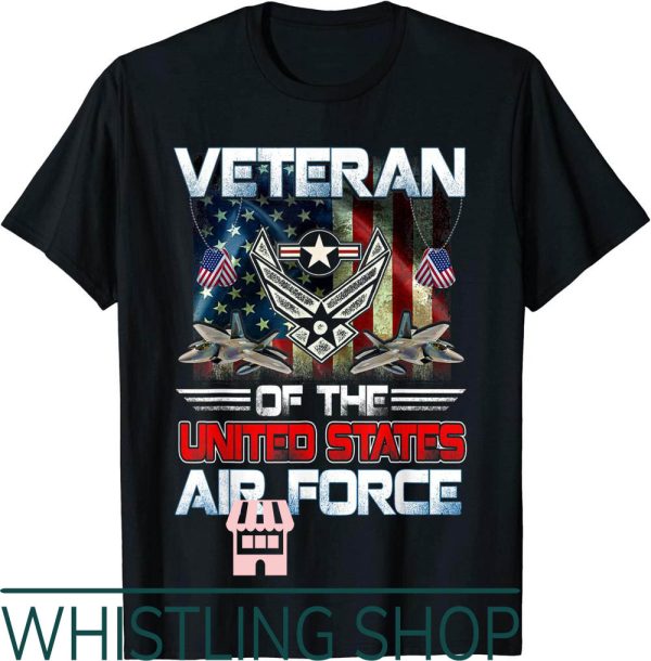 Air Force Veteran T-Shirt Of The US Vintage Patriotic USAF