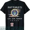 Air Force Veteran T-Shirt Vintage Retired US Patriotic Gift