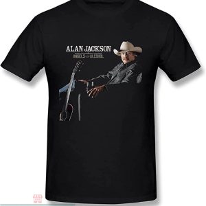 Alan Jackson T-Shirt Angels And Alcohol Country Music Tee