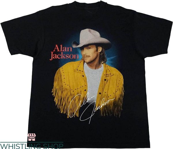 Alan Jackson T-Shirt Concert Tour Signature Country Music