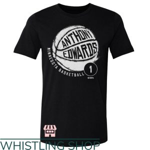 Anthony Edwards T-Shirt Minnesota Basketball Number One