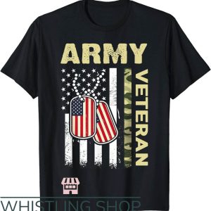 Army Pt T-Shirt American Flag Proud Veteran Army Pt T-Shirt