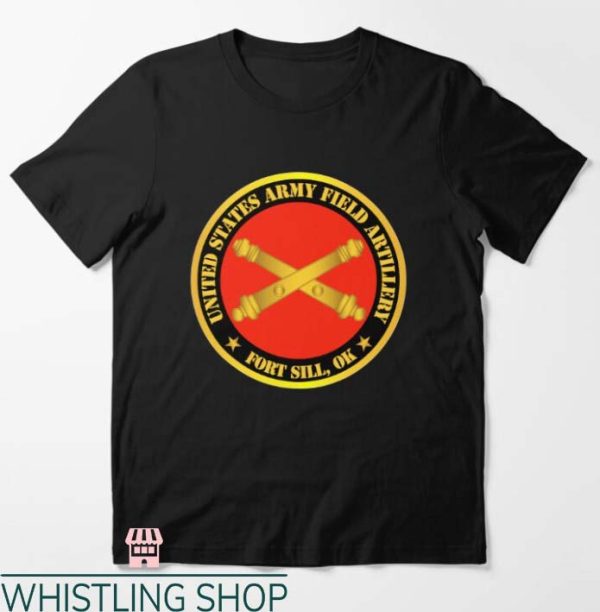 Army Unit T Shirt US AUS Army Field Artillery Tee Shirt