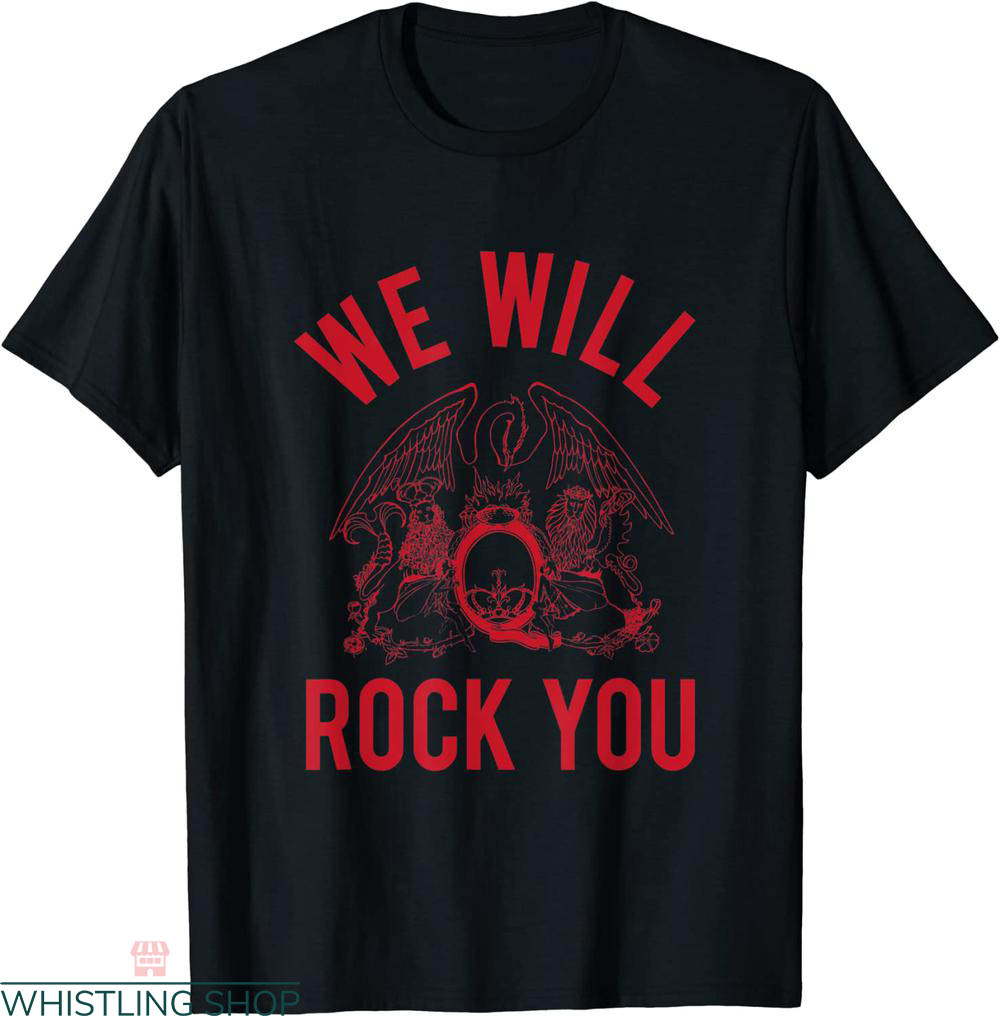 Authentic Vintage Rock T-shirt Queen Logo We Will Rock You