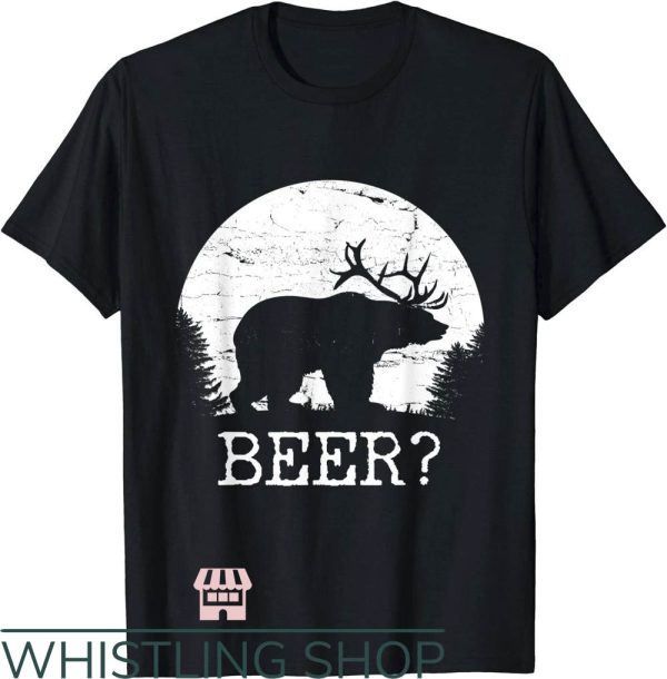 Bear Deer Beer T-Shirt Beer Moon