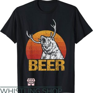 Bear Deer Beer T-Shirt Retro Bear Deer Beer